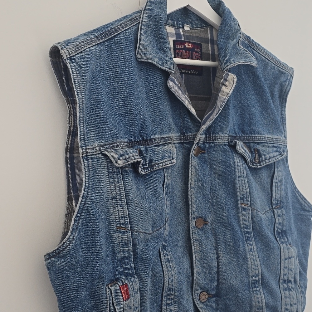 Levi's Blue Denim Vest - Picture 4 of 8